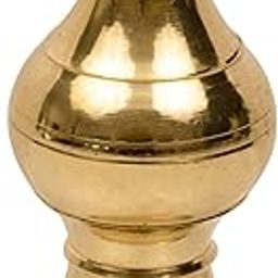 Spillbox Traditional Handcrafted Brass Temple Top Kalash | Gopuram kalasam | Thazhikakkudam | Kumbham | Purnakumbha Pital Wood - Home Temple kalasam - Mugali Kalas-image-19