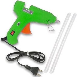 Walkers High Temperature 40 W Black Hot Gum Glue Gun With 2 Pcs Hot Melt Glue Stick for Craft, Art, Decoration Work Standard Temperature Corded Glue Gun (11 mm)-22