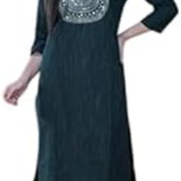 Women's Cotton Lucknowi Chikankari Kurta Set | Handloom | Kurti Set for Woman-image-120