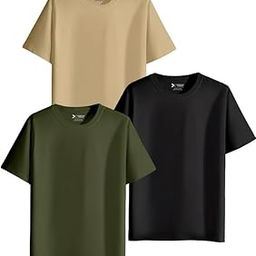 Unisex Regular Cotton Combo of 3 Solid Color Tshirt-image-13