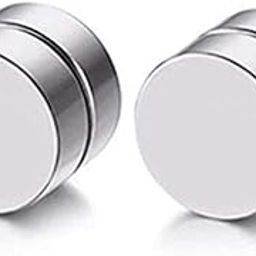 7mm Barbell 316L Magnetic Non-Piercing Stainless Steel Earring Studs For Men Women (1 Pair)-image-19