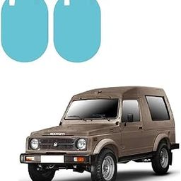 Car Side Mirror Protective Waterproof Anti-glare,Rainproof Anti-fog Film Set of 2 Pcs For Maruti Gypsy-image-88
