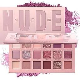 MKSL® Fairyfirst 18 Color Eyeshadow Palette With Mirror - Include Matte Shimmer & Glitter Blending, Natural Nudes Velvet-image-92