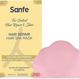 Sanfe Hair Repair Hair Spa Mask | For Instant Hair Repair & Shine | Hair Smoothening, Split Ends, Dry & Damaged Hair | Salon like nourishment in 5 minutes | 1 pc-picture-37