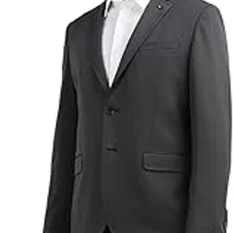 tommy hilfiger Solid Regular Fit Polyester Single Breasted Blazer-picture-7