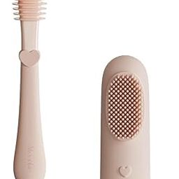 Baby Finger Manual Toothbrush Tongue Oral Cleaner Kit For 3 Months +, 2 Pcs (Blush)-image-26