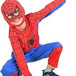 BookMyCostume The Red Blue Superhero Kids Fancy Dress Costume - Premium 3-4 years-image-24