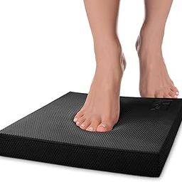 Exotic Mall Balance Pad Foam Large Yoga Mat Trainer for Physical Therapy Stability Workout Knee and Ankle Exercise Strength Training Rehab - Chair Cushion for men women (48 * 38cm/1pcs) - Black-image-29