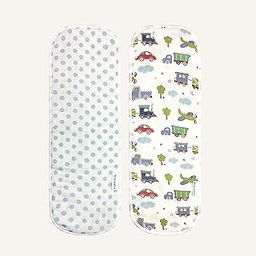 abracadabra Cotton Muslin Burp Cloth for Newborn Baby, Lightweight and Absorbent Reusable Napkins, 38 cm X 17 cm (Set of 2) - Transport-image-11