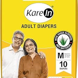 KareIn Overnight Adult Diapers, Medium, Waist Size 76-114 Cm (30"- 45"), 10 Count, Tape Style, High Absorbency, Odour Free, Anti-Bacterial, Adl, Leak Proof, Pack Of 1, Unisexadult-image-11