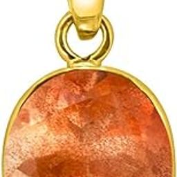 3 to 12.50 ratti Sunstone Eight Metal pendent Crystal Stone Natural and Original for Unisex-50