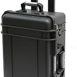 Ew5120-Tr Protective Hard Plastic Case Briefcases With Cubed Foam, Retractable Handle And Wheels,Black-picture-28