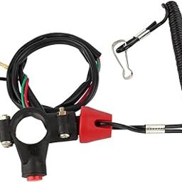 Acouto Engine Cord Lanyard Kill Stop Switch Safety Tether 12V 2 Wire CO Universal Engine On Off Kill Switch Tether Kill Switch for Motorcycle ATV Dirt Bike Boat Outboard-picture-28