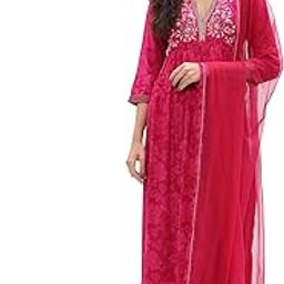 biba Women Rayon Gathered Printed Suit Set-picture-12