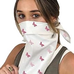Bhoomi Impex Bandana Face Cover, Multi Prints Set Of 5, Soft Muslin Cloth, Unisex Multipurpose Bandana For Summer-21