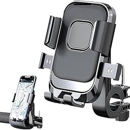 Universal Mobile Holder for Bikes with One Click Locking Phone Holder 360° Rotation Phone Mount Anti-Slip and Adjustable Angle for Motorcycles, Bicycles, E-Bikes, Scooters-image-44