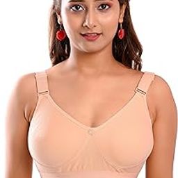 Women's Cotton Non-Padded Wire Free T-Shirt, Full-Coverage Bra-picture-26
