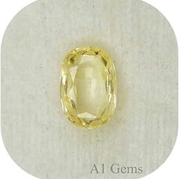 Yellow Sapphire Ceylon Mined 7.25 Ratti/6.52 Carat Certified Pukhraj Natural Gemstone for Men and Women-image-53