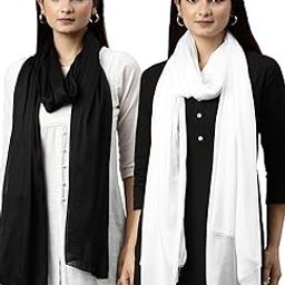 Women's Shimmer Fabric Shawl/Dupatta (2.25M) - (Pack of 2)-52