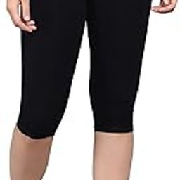 PINKSHELL Plain Capri for Women - Active Workout Running Trendy Slim Fit Three Fourth Capri-image-12
