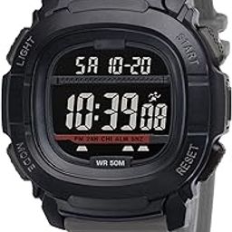 Digital Sports Latest Multifunctional Electronic LED Black Dial Wrist Watch for Men Boys -WCH84-picture-20