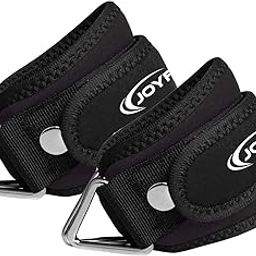 Joyfit Padded Ankle Straps- for Cable Machine, Kickbacks, Glute Workouts, Leg Extensions, Curls & Hip Abductors with Padded Neoprene Support, Ideal for Men & Women [Pair]-image-6