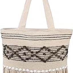 Handcrafted Fabric Bag for Women – Large Shoulder Handbag with Zip & Strong Handles-image-53