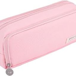 Special Pencil Pouch Big Pen Bag Multiple Use Aesthetic Zipper Bags School Office Organizer for Teens Boys Girls Adults Student (Pink)-picture-31