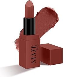 Staze 9to9 Crème De La Matte Lipstick | Intense Color Payoff | Weightless Silky Formula | Smudgeproof & Transferproof | 12 Hrs Stay | Non-Drying Pigmented Lightweight | 07 Hot Toddy | 4.2 g-image-62