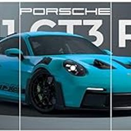 Funk You Store Porsche 911 GT3 RS Poster Split Design Car Posters | 3 A3 Sized Cars Poster for Wall | Large Size (89 x 42 cm) Porsche Wall Decor | Car Posters for Room | Supercar-image-68