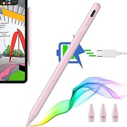 ESR Stylus Pen for iPad 2018-2025, iPad Pencil with Tilt Sensitivity, Palm Rejection, Compatible with iPad 11th(A16)/10th Generation, iPad Air 11"/13", iPad Pro 11"/12.9"/13", iPad mini 6/5, Pink-25