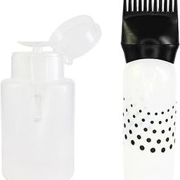 [Ear Lobe & Accessories] Combo Pack (1 Pc Hair Oil Applicator,120 ml | 1 Pc Push-Down Acetone/Nail Polish Remover Dispenser, Empty, 200 ml)-image-81