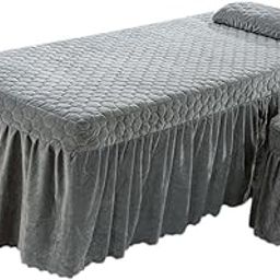 Losa SPA Massage Table Sheet Set Bed Skirt 185x70cm Facial Bed Cover w/Hole-image-32