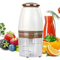 EARTHCONE Vegetable Chopper, Meat Chopper, Multifunctional Food Processor Capsule Cutter // Electric Food Processor Blender Mini Chopper Meat Grinder 700ML Mixer 300W (1Pcs)-4