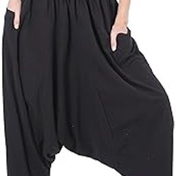 Men Women Cotton Baggy Hippie Boho Gypsy Aladdin Yoga Harem Pants-image-113