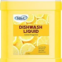 Dishwash Liquid Fast Cleansing & Antimicrobial action for utensils Dish Cleaning Dish Cleaning Gel (LEMON, 5 L)-image-73