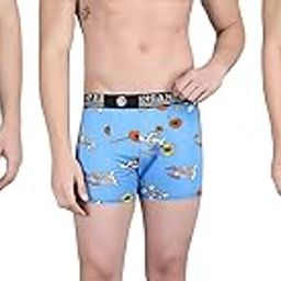 Men's Nylon Stretch Printed Trunk | Ultra-Soft, Breathable Innerwear for Men | Stylish & Supportive Fit-33