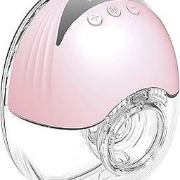 MISK Wearable electrical breast pump for feeding mothers, 4 modes & 12 Levels, Rechargeable, Automatic, Painless & Portable hands-free breastfeeding pump, 210 ML Milk Cup Capacity & 1200mAh Battery, BPA-Free Material, 19mm, 21mm & 24 mm Flange size included, LED Display, FDA approved (1 Year Warranty)-25