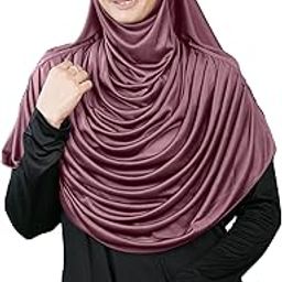 Hijab's Modest Women's Stylish Fleeted Polycotton Feel-Good Fabric Faeezah HIJAB (Coffee, X-Large)-image-25