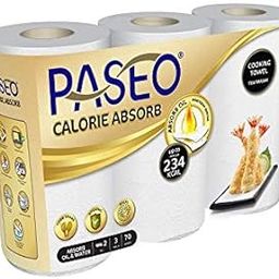 PASEO Kitchen Towel 70 Sheets x 3 Rolls (2 Ply)(Calorie Absorb)-picture-20