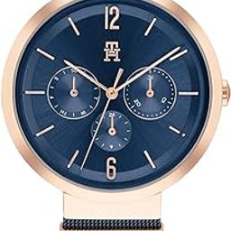 Analog Blue Dial Stainless Steel Strap Watch for Women TH1782541-image-34
