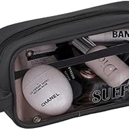 Toiletry Bag for Men & Women Makeup Pouch, Travel Essentials Travel Organizer Travel Pouch for Men for Travel Kit for Toiletries, Wash Bag - Black, 18 Cm Width-image-29