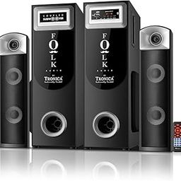 TRONICA Folk Audio Coupled SubWoofer 85W DigniFi Bluetooth Home Theater System 2.1 with FM/AUX/Pen Drive/Smart TV Support & Remote-15