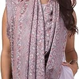 Ethnic Shawl/Stole for Women, Faux Pashmina, Kashmiri Kani Design Shawl for Winters, Large Size-image-9