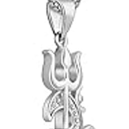 925 Silver Om Trishul Rudrakshi Pendant With Box Chain For Him | Gifts for Men and Boys | With Certificate of Authenticity and 925 Stamp | 6 Months Warranty*-image-71