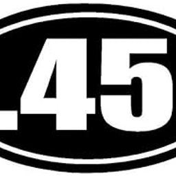 GADGETS WRAP Vinyl Wall Decal Sticker Hand Gun Ammo M1911 ACP Pistol .45 Car Sticker-image-63