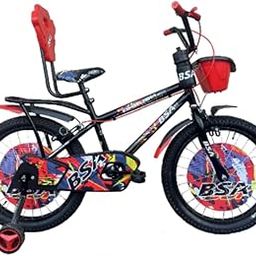 BSA Ambush Cycle with Fat Tyres BMX Frame Design Spoke Covers and Sporty mudguards with Stylish Choice for Adventurous Kids for Age Group 7 to 9 Years (Red, 20t)-4