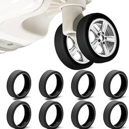 ARAA PAVA Luggage Wheel Silicone Protector Cover 16PCS Trolley Wheel Cover Silicone Shock Absorption Wheel Cover for Trolley Bag Suitcase Wheel Cover Silicone Spinner Wheel Bag/Chair-picture-31
