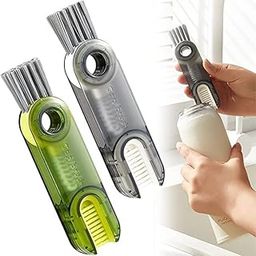 KGLIO 3 in 1 Multifunctional Cleaning Brush,3 in 1 Tiny Bottle Cup Lid Detail Brush Straw Cleaner Tools Multi-Functional Crevice Cleaning Brush,Multifunctional Cleaning Brush-image-77