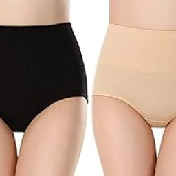 Women Cotton Full Coverage High Waist Panty, Size M-XXL (Pack of 2 Panty)-image-18